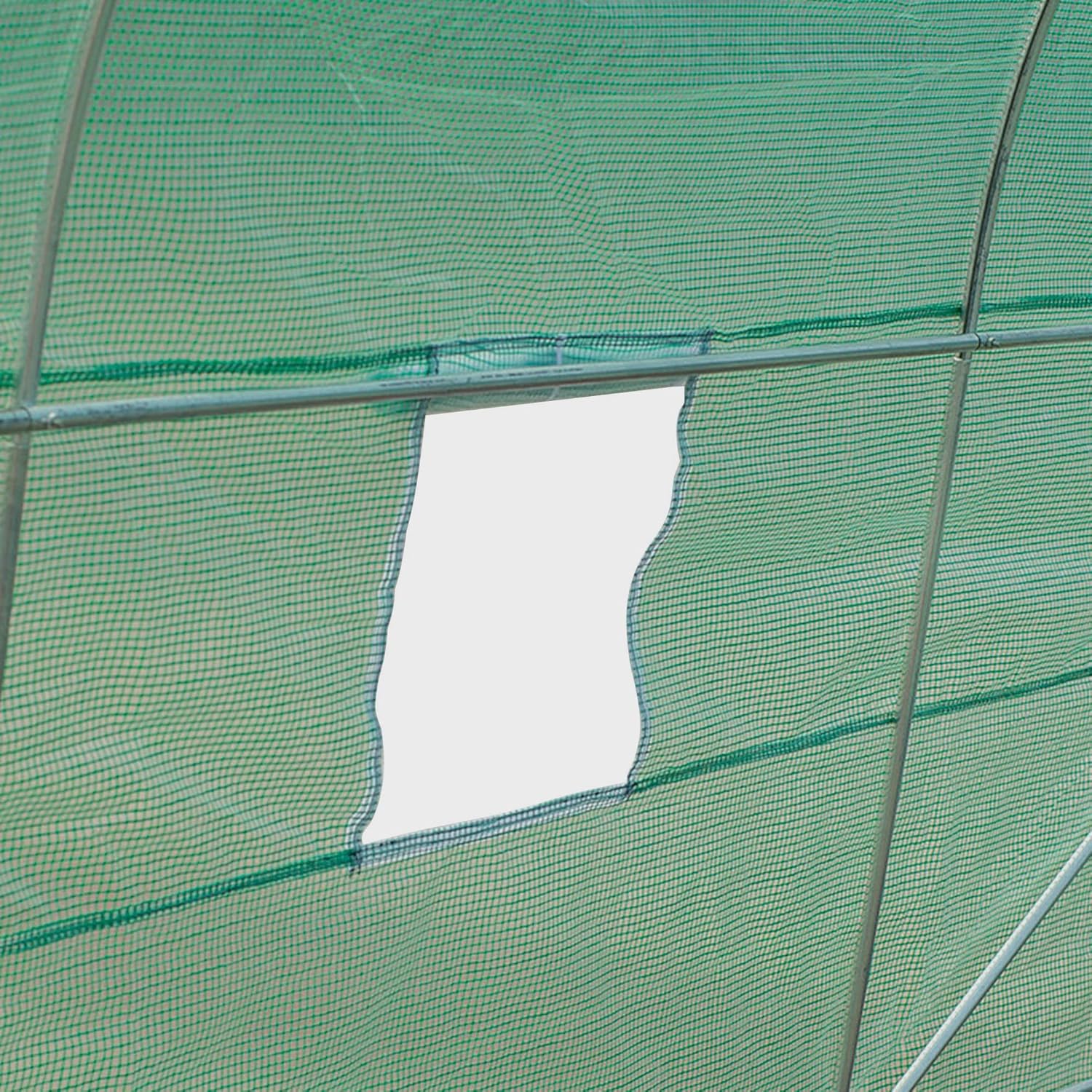 15' x 6' x 7' Walk-in Tunnel Greenhouse with Roll-up Windows Z617