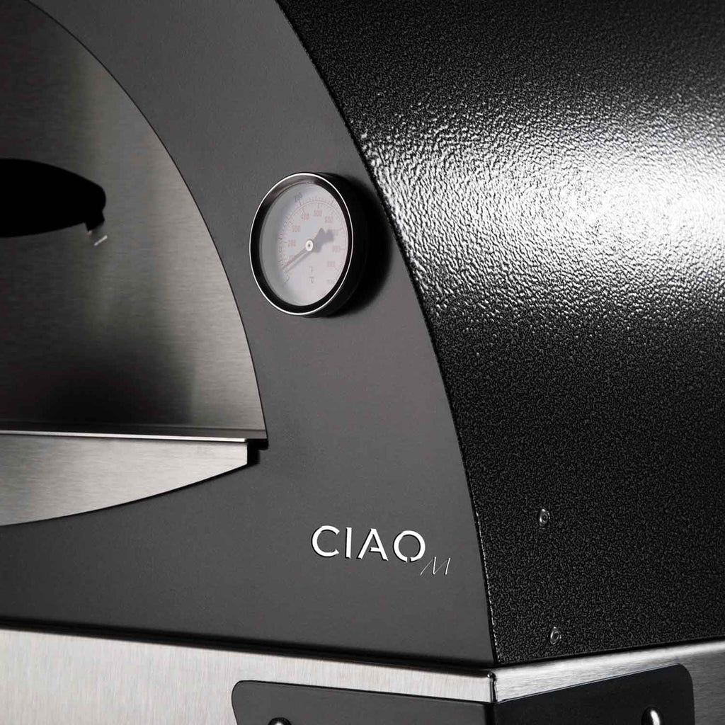 Silver Gray 27" Wood Fired Pizza Oven on Base Q3387