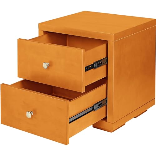 Queen Cherry Wooden Platform Bed with 2 Nightstands U230091
