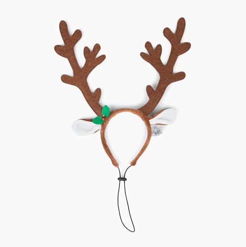 Brown Reindeer Dog Antlers Headband Pet Christmas Costume B741