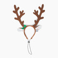 Brown Reindeer Dog Antlers Headband Pet Christmas Costume B741
