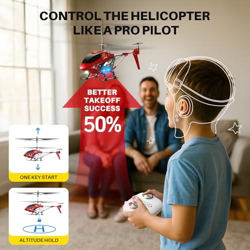 RC Helicopter with Altitude Hold, 3.5 Channel, Gyro Stabilizer E832268
