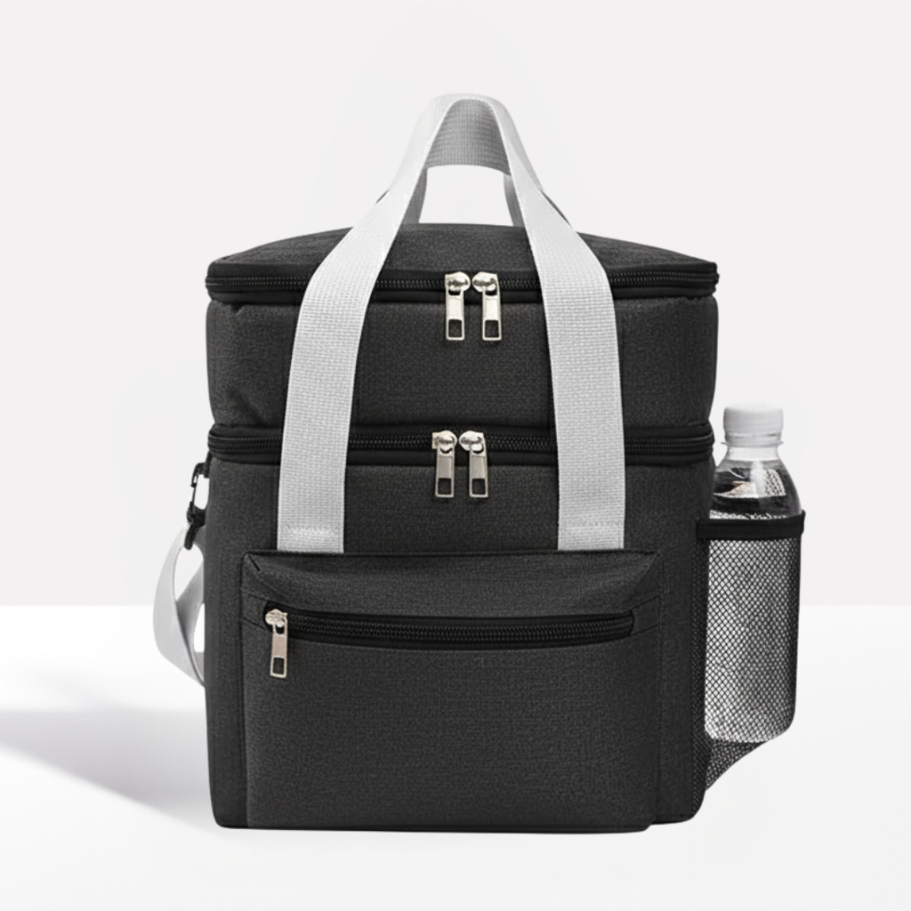 Double Layer Insulated Lunch Bag