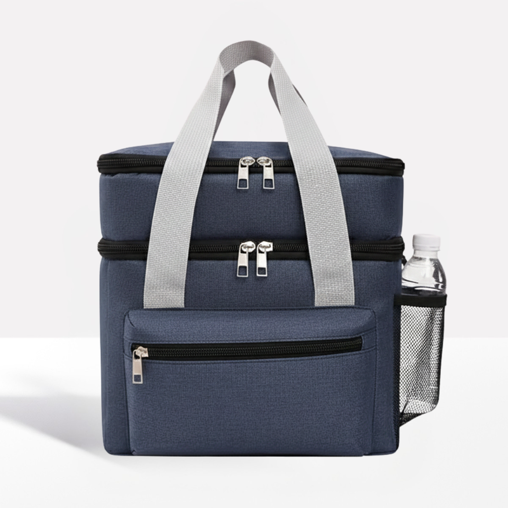 Double Layer Insulated Lunch Bag