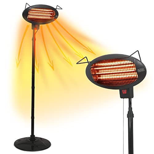 Patio Floor Electric Heater with 3 Heat Settings V578