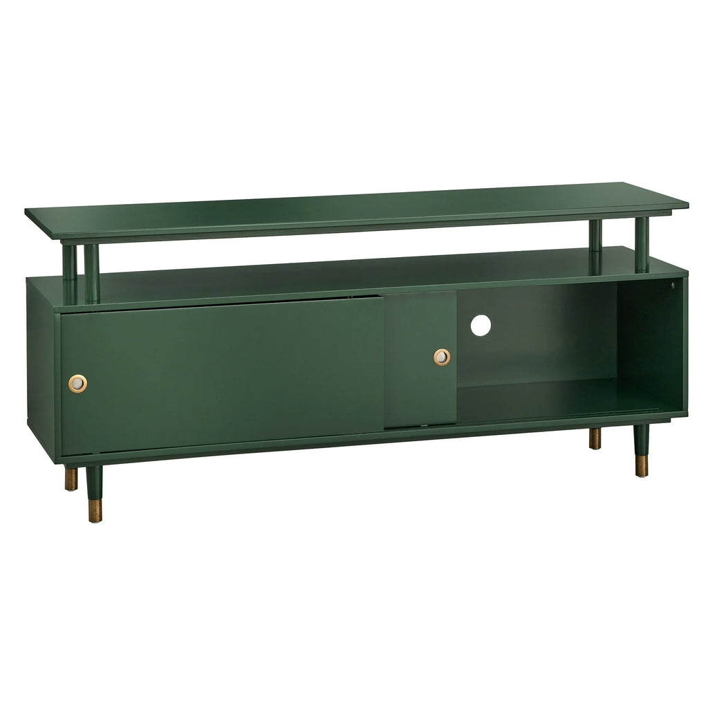 Green Painted Wood TV Stand L1742