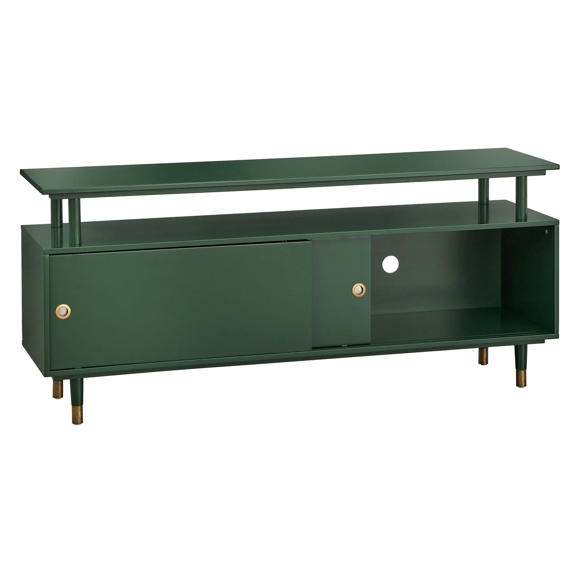 Green Painted Wood TV Stand L1742
