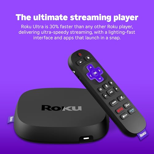 4K Streaming Device with HDR10+, Dolby Vision, Atmos, Bluetooth, Wi-Fi 6, Rechargeable Voice Remote Pro with Backlit Buttons U754