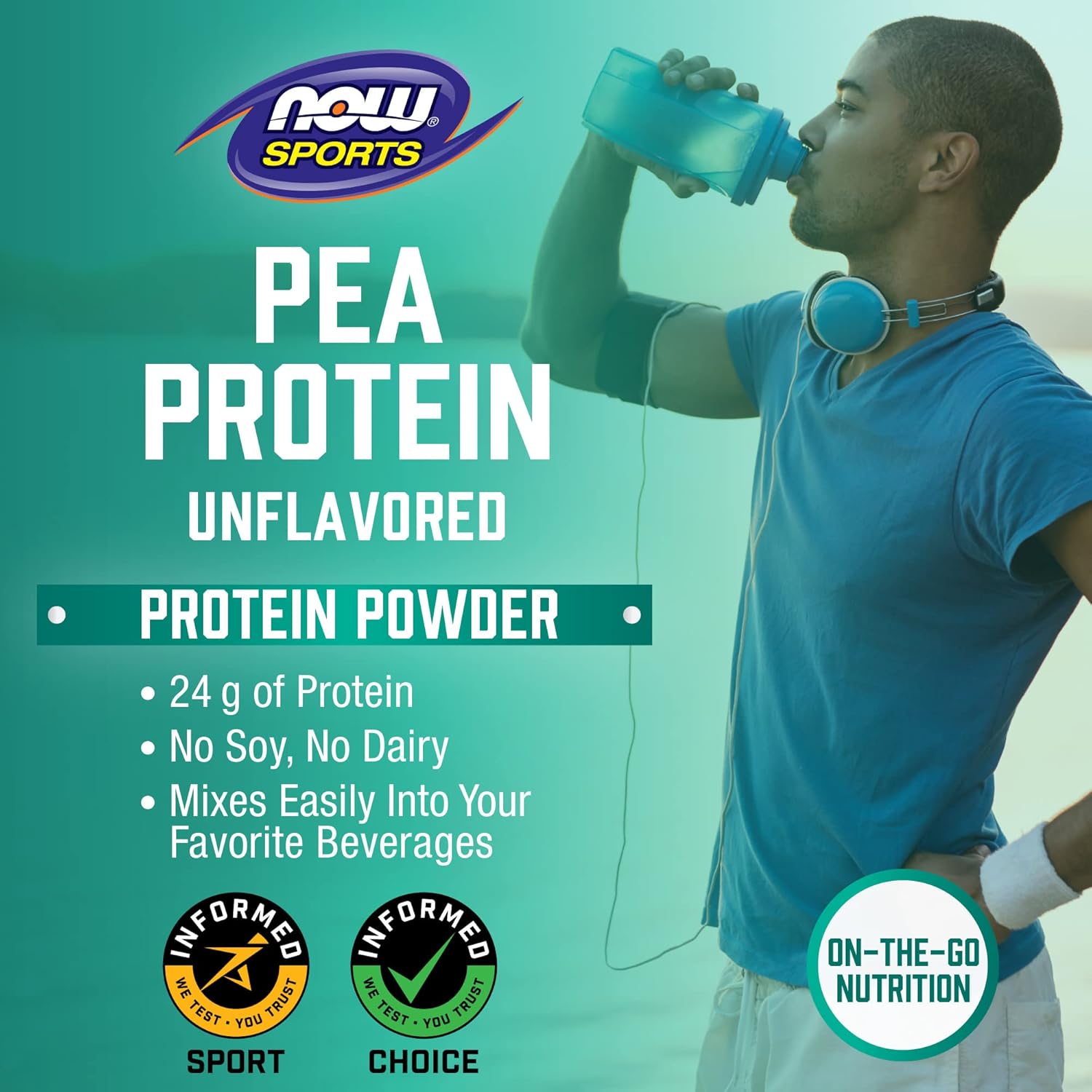 Pea Protein 24 g Unflavored Powder 7-Pound Beige Cream Pack of 2 U6551