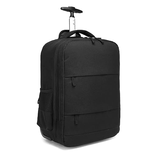 Black Wheeled Laptop Backpack with Wheels G39674