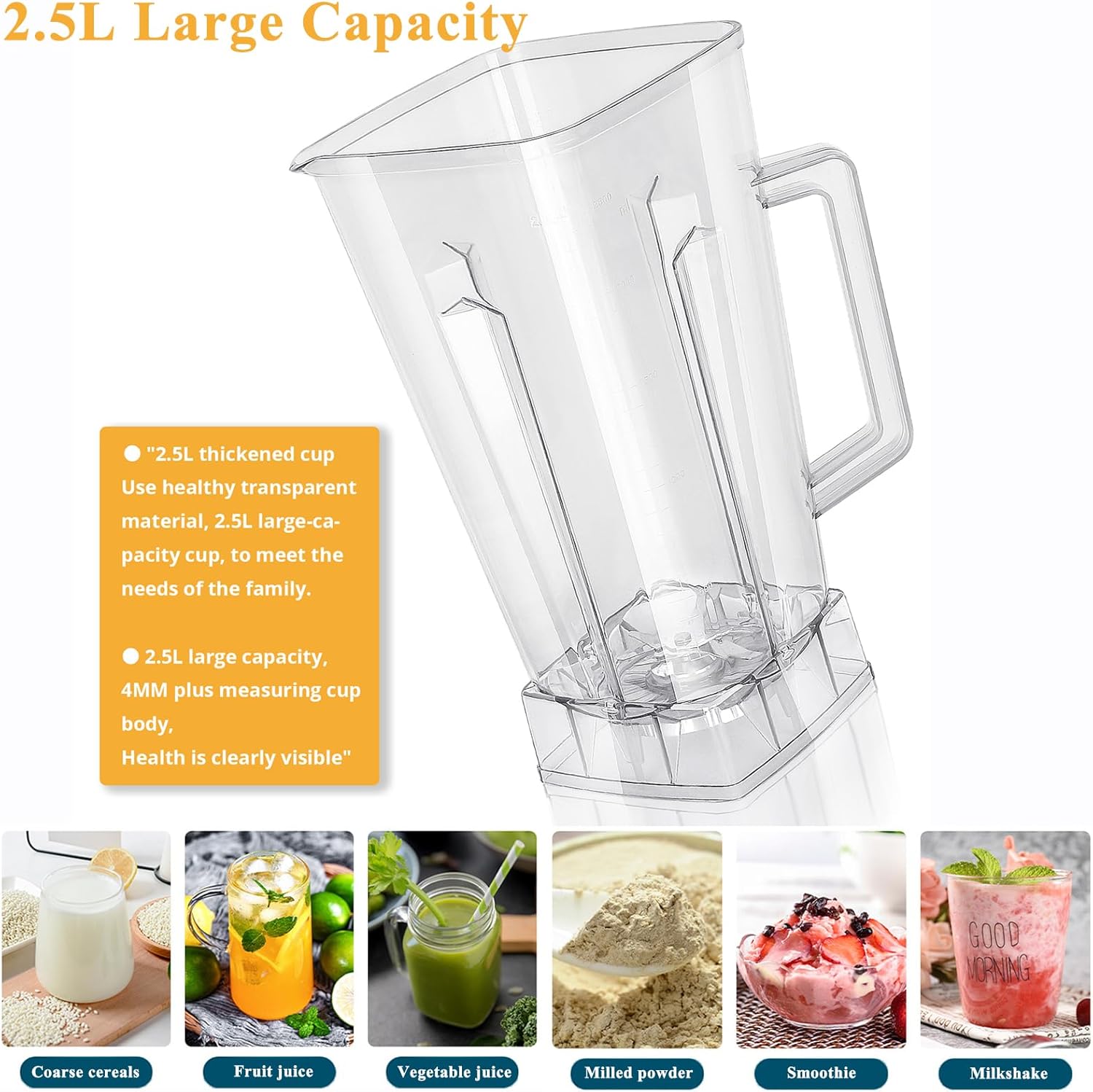 1500W High Power 2500ml Blender W72267