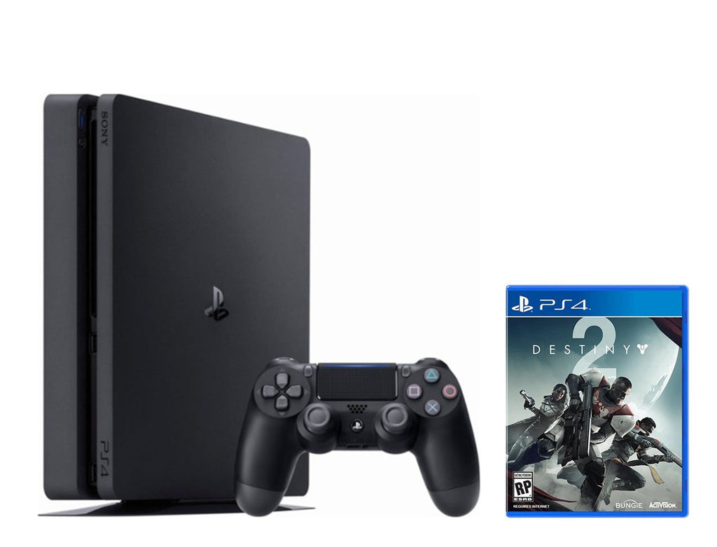 1TB Jet Black PlayStation 4 Slim and Destiny 2 Game Disc T289690