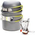 Compact Non-Stick Stainless Steel Camping Cookware Set Q337