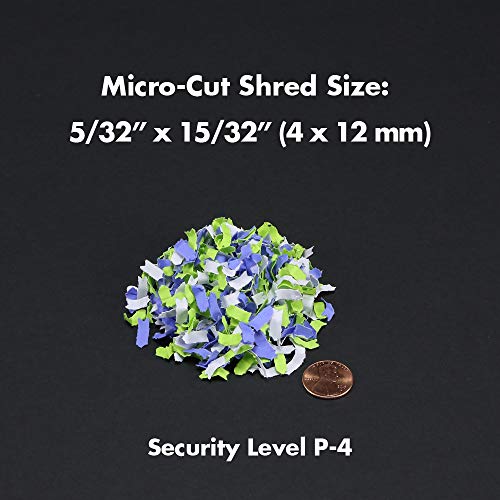 10-Sheet Micro-Cut Paper and Credit Card Shredder with 4-Gallon Pullout Wastebasket V6161