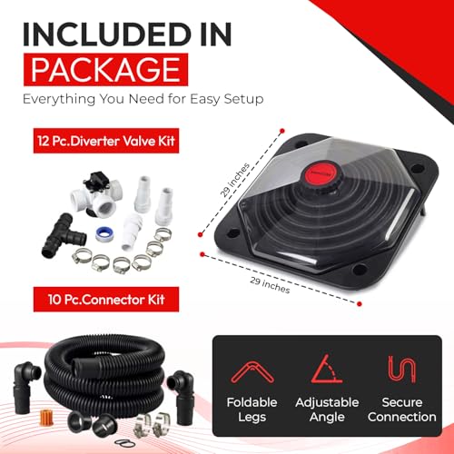 Black Solar Pool Heater Dome J8593