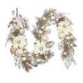 6 Feet Pre-Lit Christmas Garland with Lights B6620