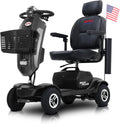 Grey 4 Wheel Motorized Scooter with 300 lbs Capacity A877