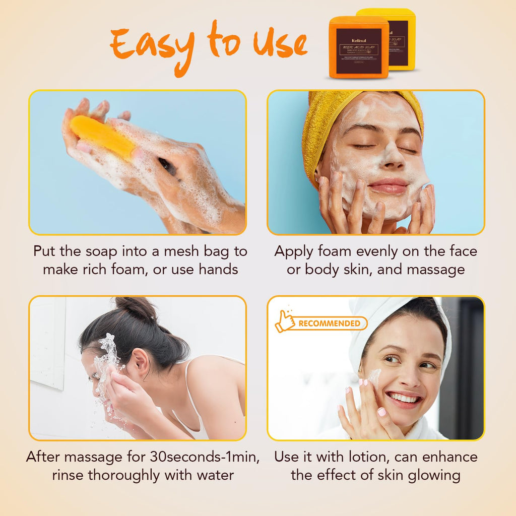 9 OZ 4 Bars Turmeric Soap F82500