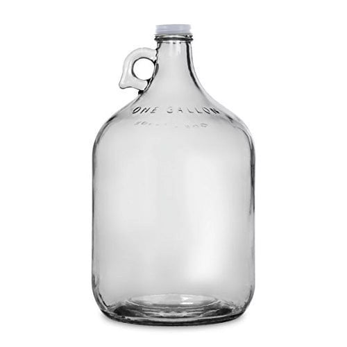 1 gal Glass Water Bottle with Metal Screw Cap (Pack of 4) W790850