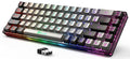65% Wireless Gaming Keyboard, 68 Keys Ultra-Compact Anti-ghosting No-Conflict (Black-Grey) S82924