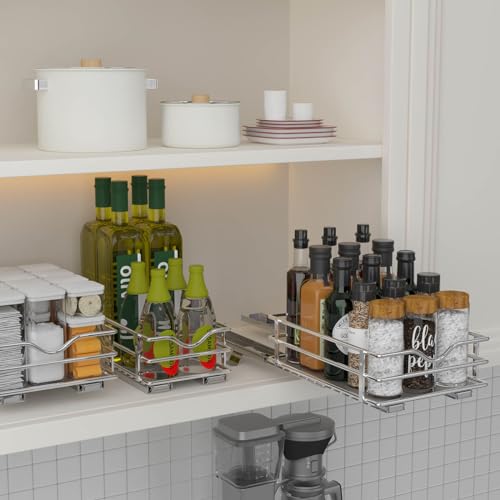2 Tier Pull Out Spice Rack Organizer Y558897