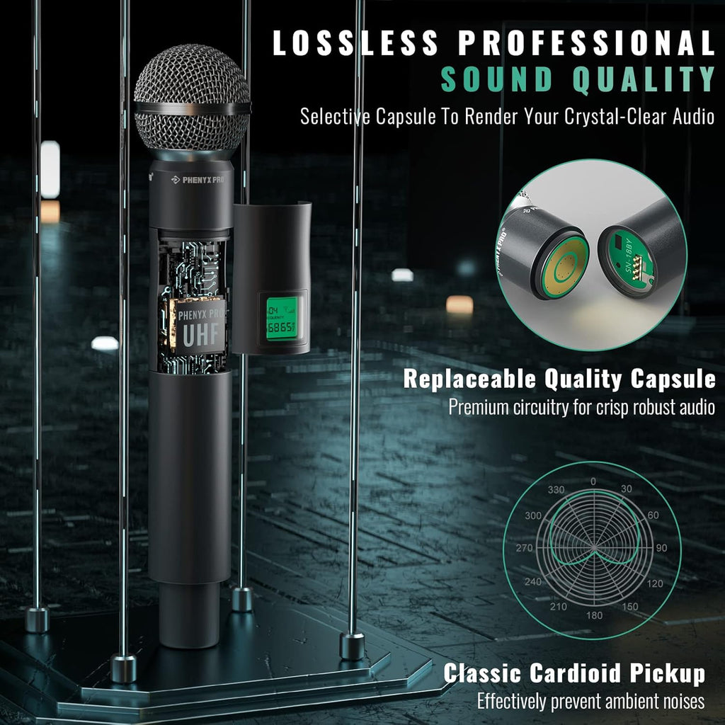 4-Channel UHF Wireless Handheld Dynamic Microphone System N681698