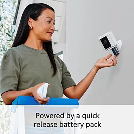 White Battery Spotlight Cam with Two-Way Talk and Color Night Vision Q948