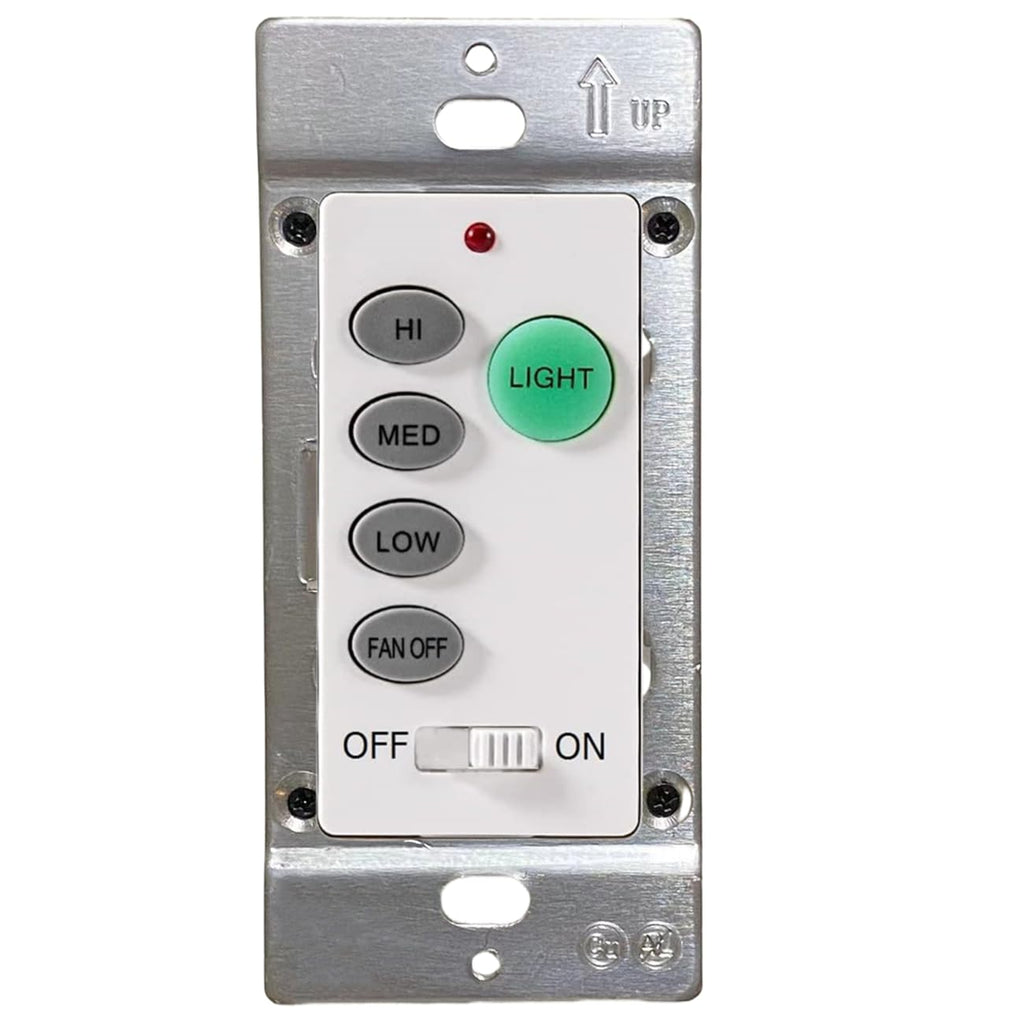 Ceiling Fan Wall Remote Control with Adjustable 3 Speed Light Dimmer F119