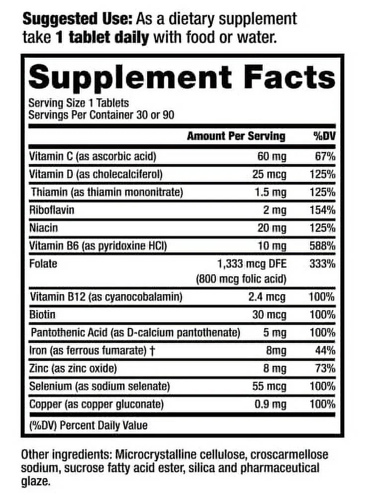 90 Capsules Kidney Multivitamins W6596