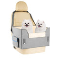 Elevated Dog Booster Seat Pet Travel Carrier Bed with Adjustable Straps P17652