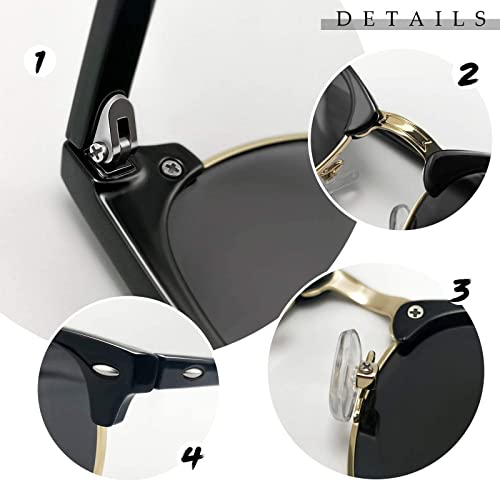 Semi Rimless Polarised Sunglasses R579