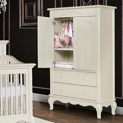 Ivory Lace Armoire O8560