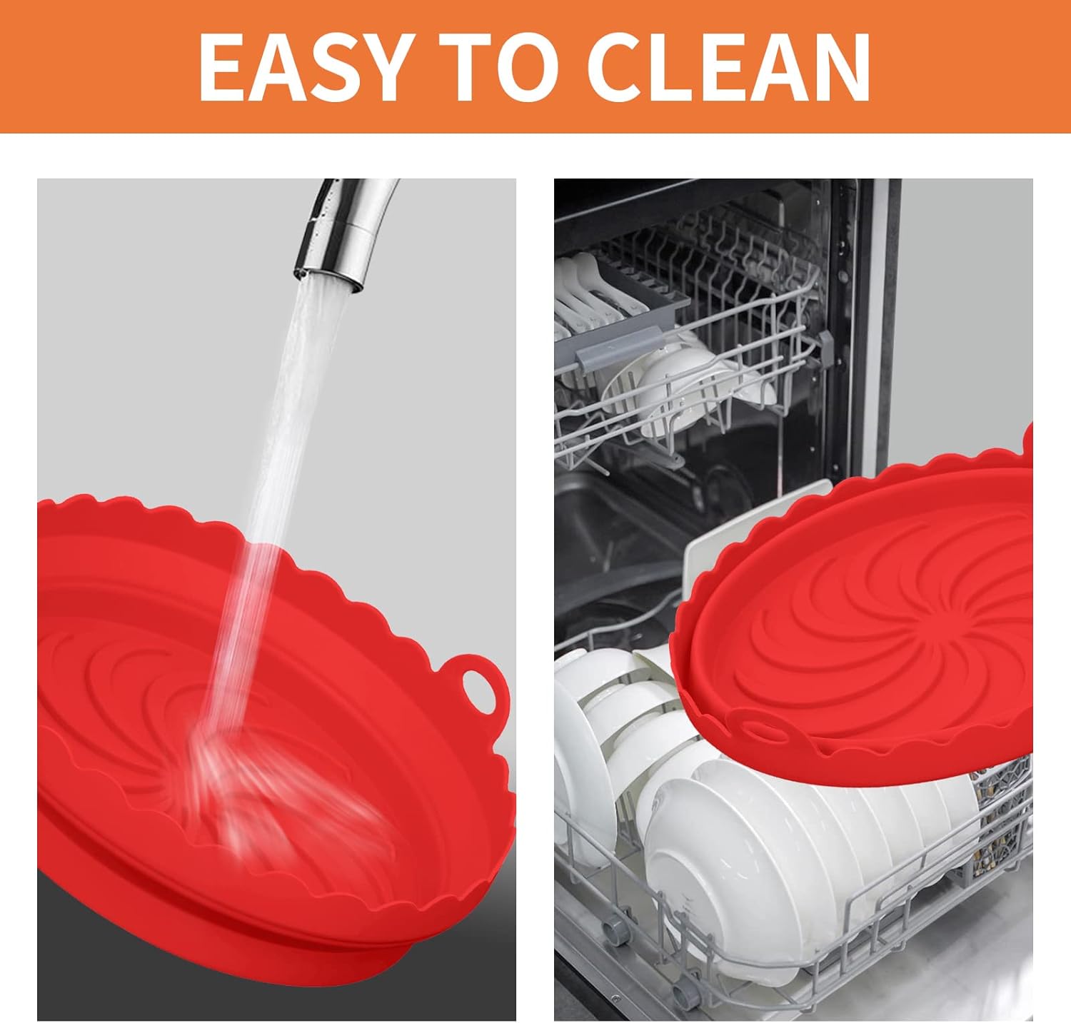 Air Fryer Silicone Liners for 3 to 7 QT Airfryer H8427