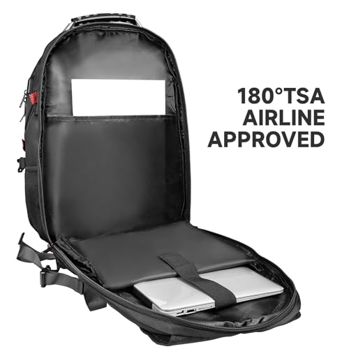 Black 50L Travel Laptop Backpack 17 Inch W291013