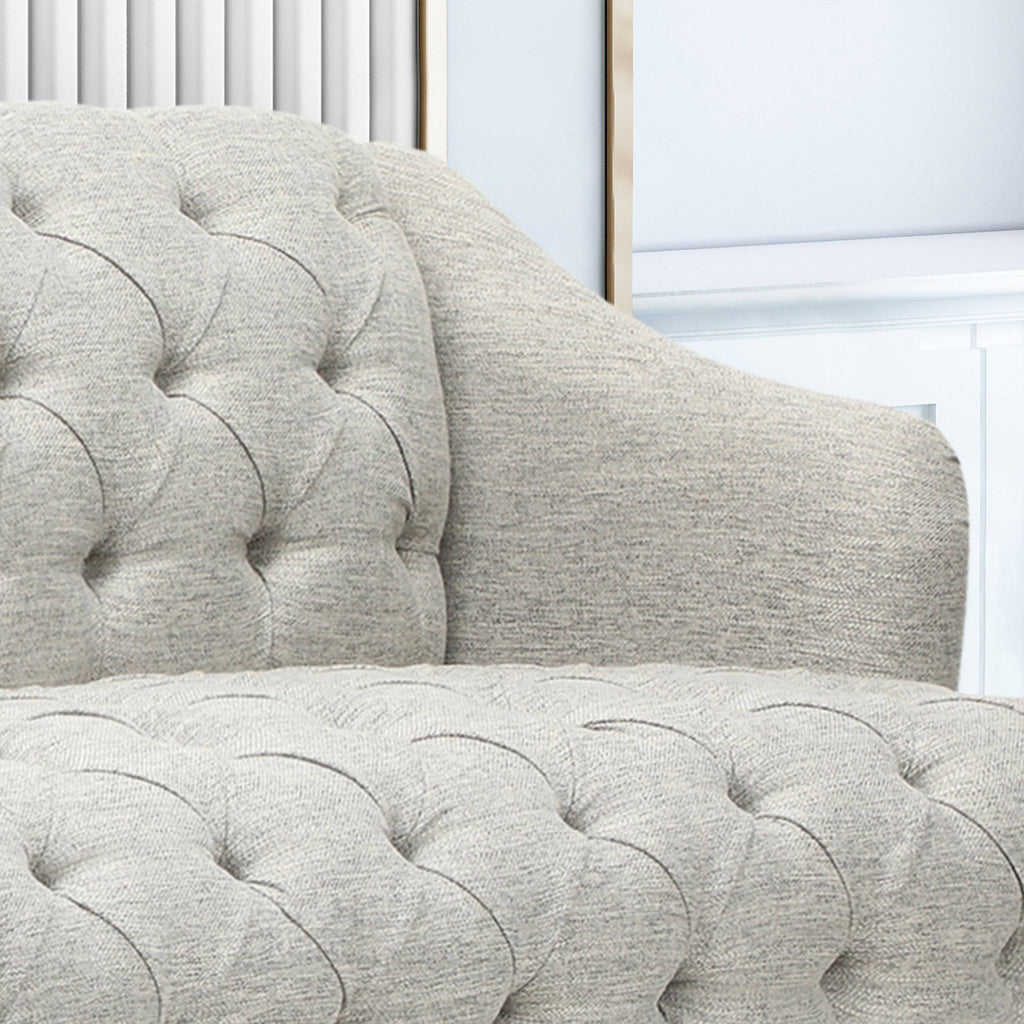 Light Blue Fabric 3 Seater Sofa O111427