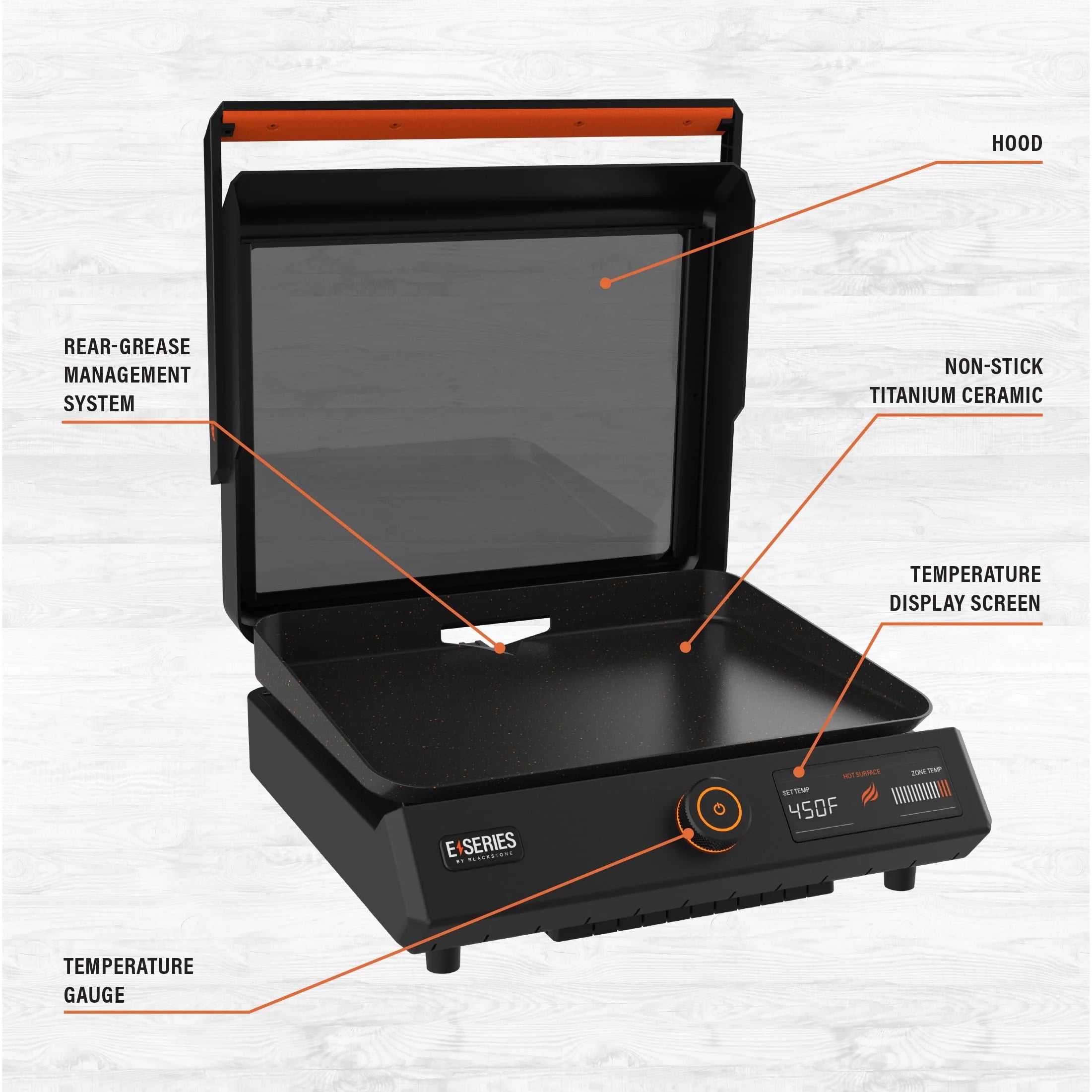 17 Electric Tabletop Griddle with Hood I26719