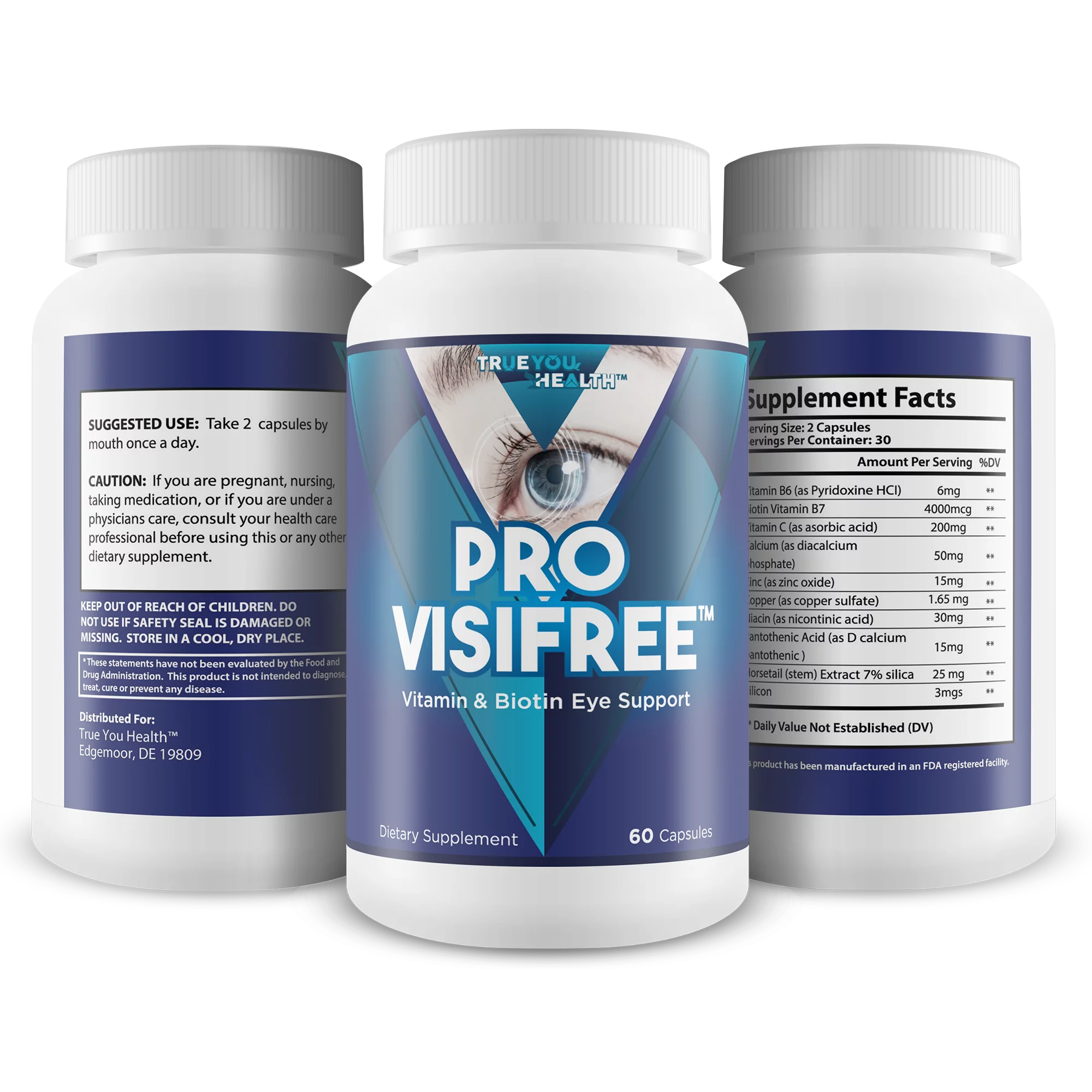 Vitamin & Biotin Eye Support with Minerals & Vitamins W5426