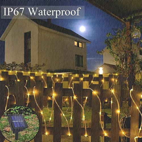 39FT 100LED Outdoor String Lights Clear PVC Tube Fairy Lights H65229