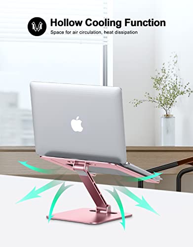 Pink Height Adjustable Aluminum Laptop Stand X637