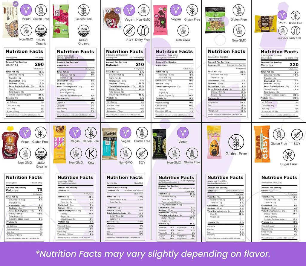 High Protein Protein Bars Cookies Granola Mix Jerky Nuts V390