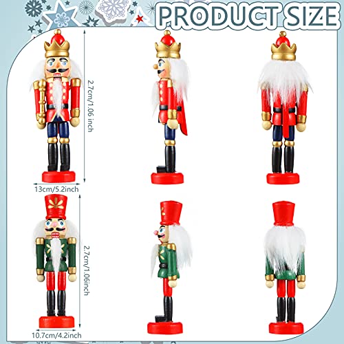 12 Pcs Small Wooden Nutcracker Ornament R60792