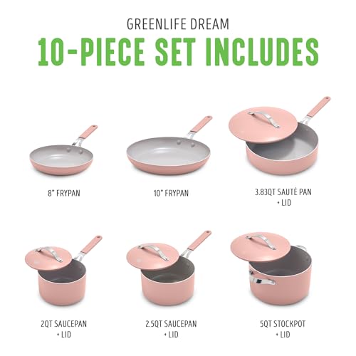 10-Piece Ceramic Nonstick Cookware Set B8273