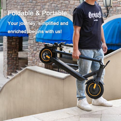 Electric Scooter with 10" Solid Tires, 600W Peak Motor, 20Miles Range, 19Mph Speed I47643