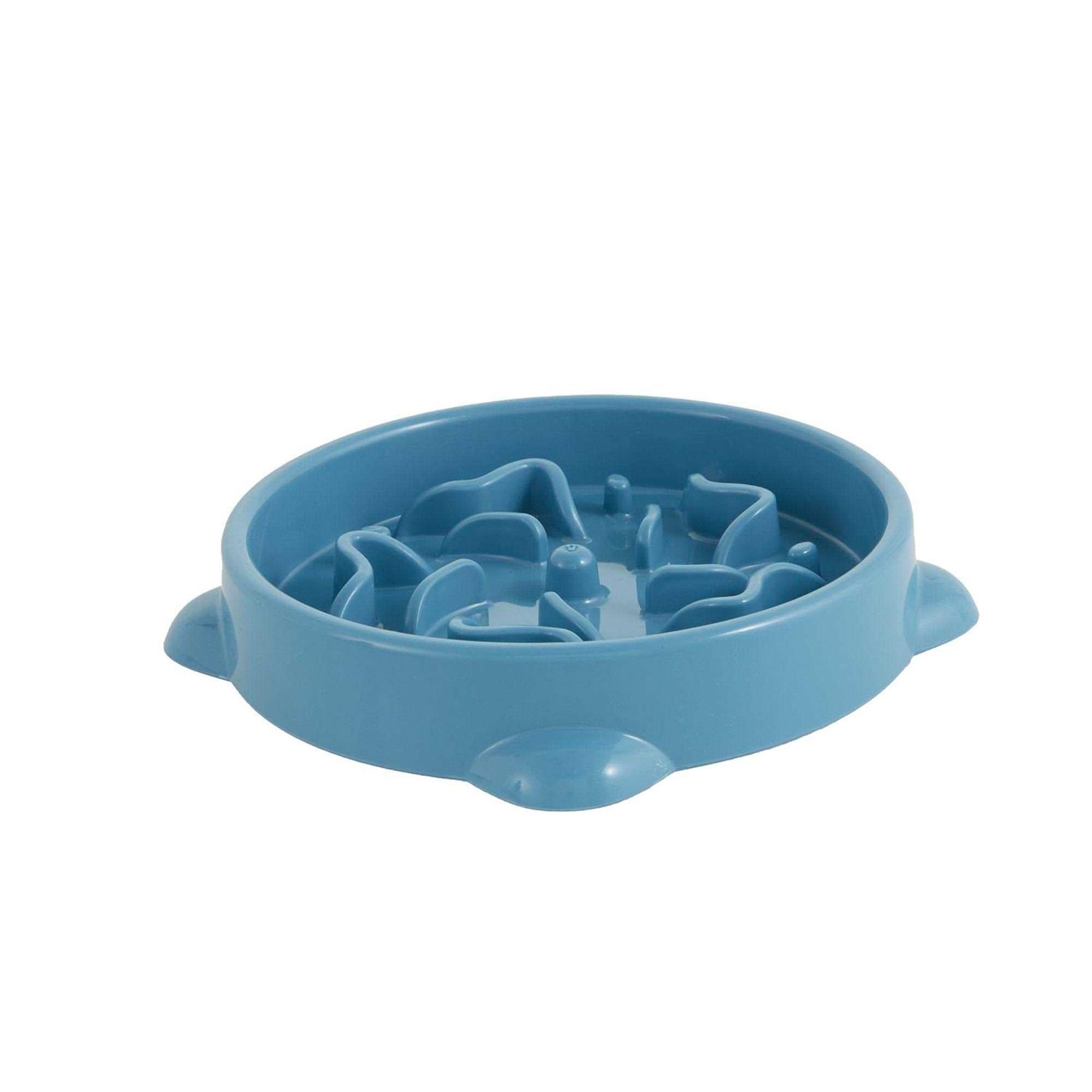 Blue Slow-Feeder Cat Bowl P728