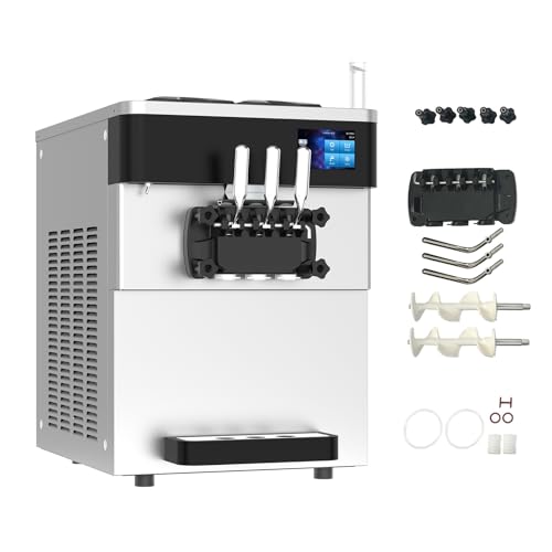 3 Flavors 110V Soft Serve Ice Cream Machine D84230