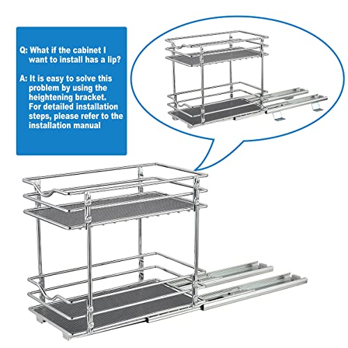 2 Tier Pull Out Spice Rack Organizer Y558897