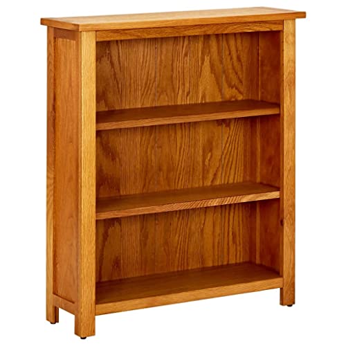 3-Tier Solid Oak Wood Bookcase X703