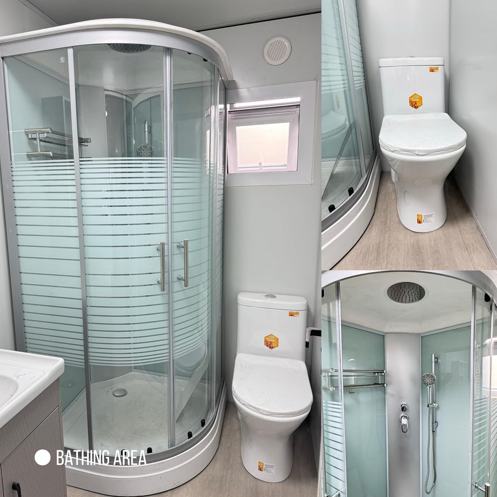 Prefabricated White Expandable Modern Prefab House with 1 Bathroom 1 Living Room and 2 Bedroom J72020