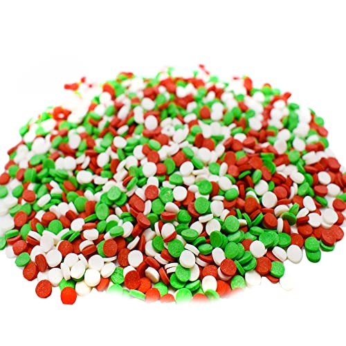 12 Oz White Green Red Christmas Sprinkles M40110