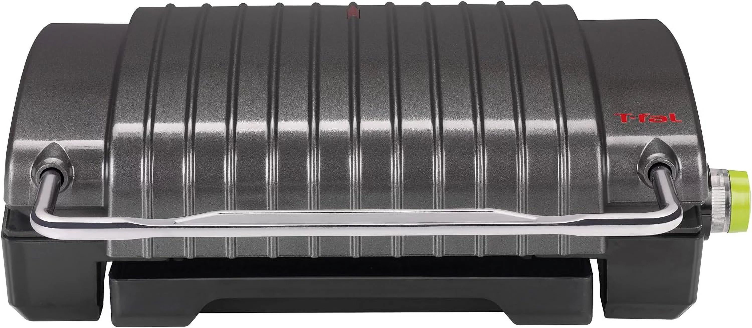 4-Burger Curved Grill With Non-Stick Plates, Silver D165